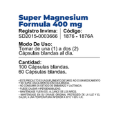 Super Magnesium Formula 400 mg ® (Magnesium Citrate, Aspartate, And  Lactate)